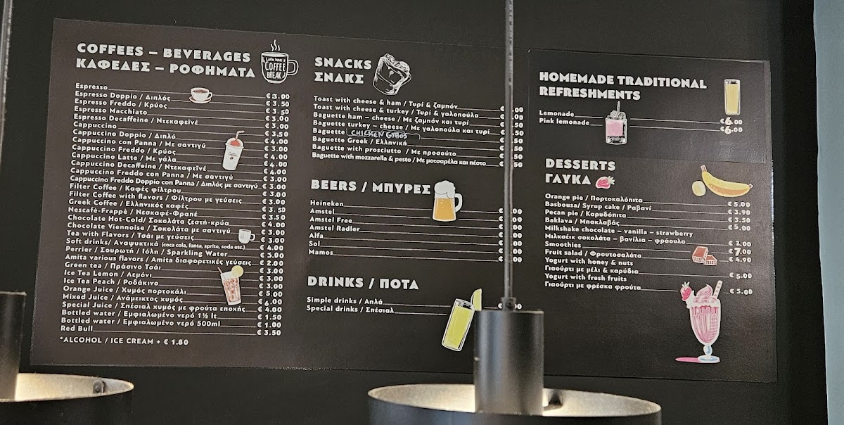 Menu Peter's Ice Cream, Greek Donuts And Sweets Shop-1