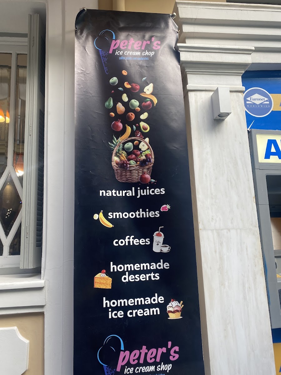 Menu Peter's Ice Cream, Greek Donuts And Sweets Shop-5