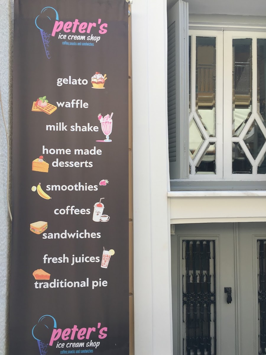 Menu Peter's Ice Cream, Greek Donuts And Sweets Shop-6